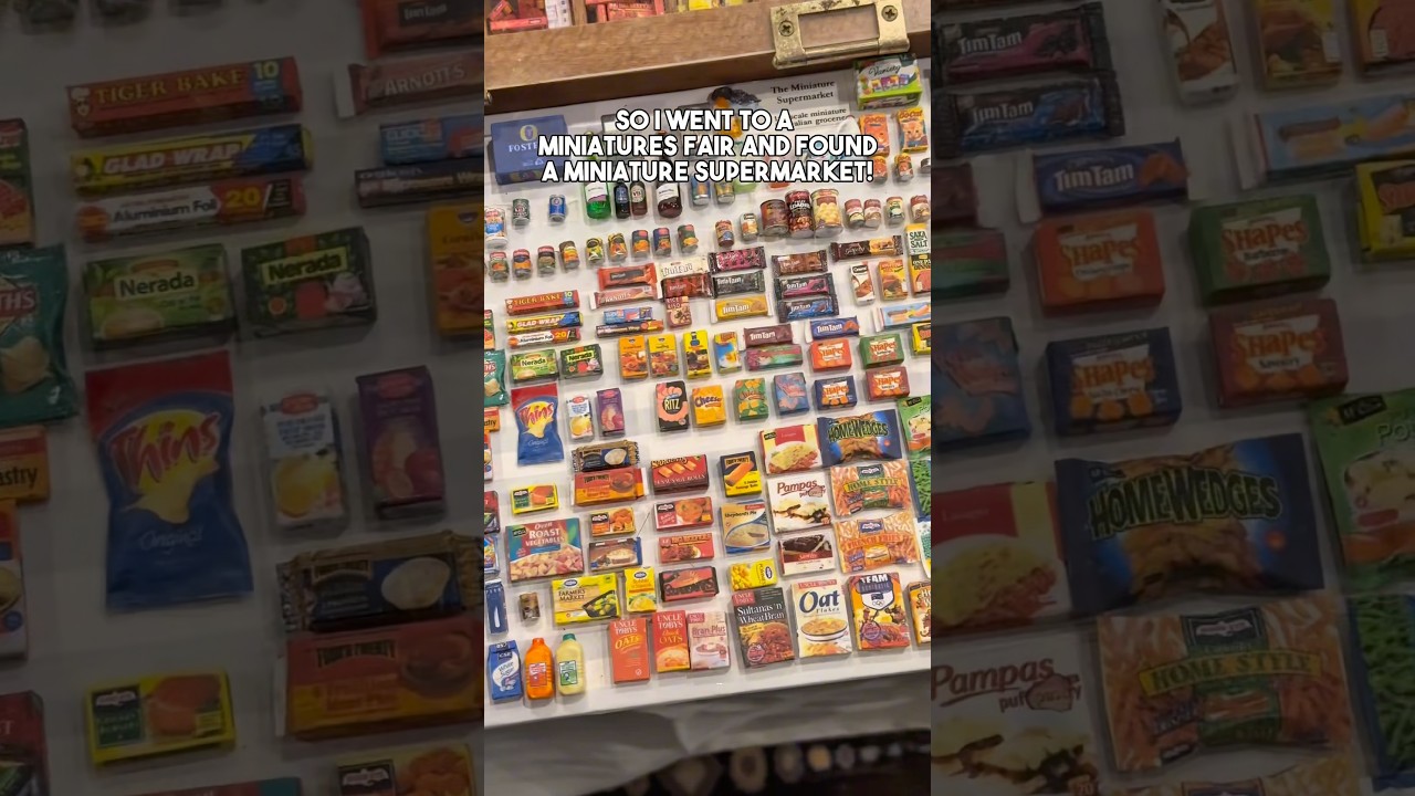 My #shoppinghaul #miniatures fair in #Sydney #mini #toys #supermarket #grocery #gacha #capsuletoy