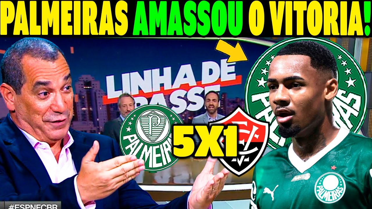 PÓS JOGO PALMEIRAS 5X 1 VITÓRIA! ''O PALMEIRAS VOLTOU GIGANTE''! ÚLTIMAS NOTICIAS DO PALMEIAS HOJE!