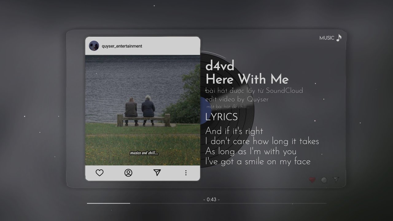 d4vd - Here With Me ( lyrics video)