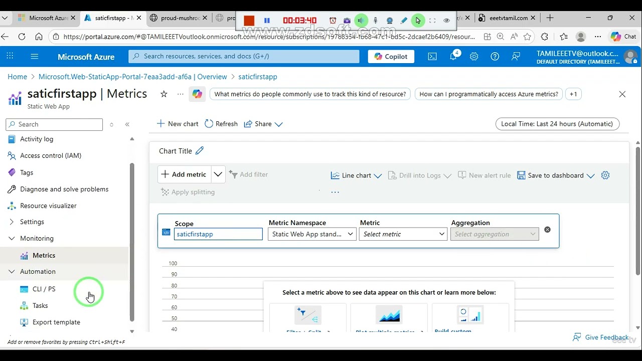 Azure Static Web Apps Deployment Using GitHub | Part 2 | Azure Portal & Live Demo