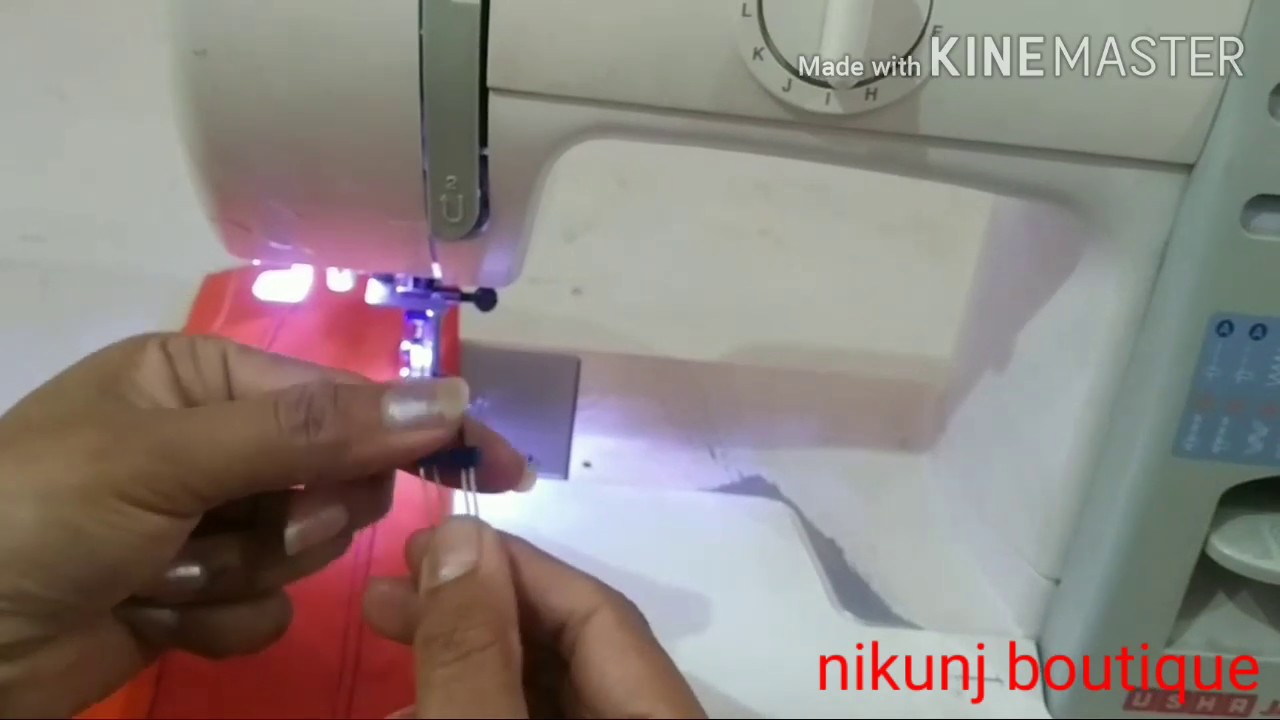 How to use double needle or twin needle  demo with usha janome machine || #Amazon review