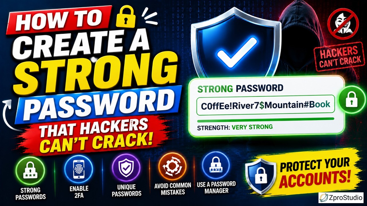 How to Make a Strong Password for Every Account #cybersecurity #strongpassword