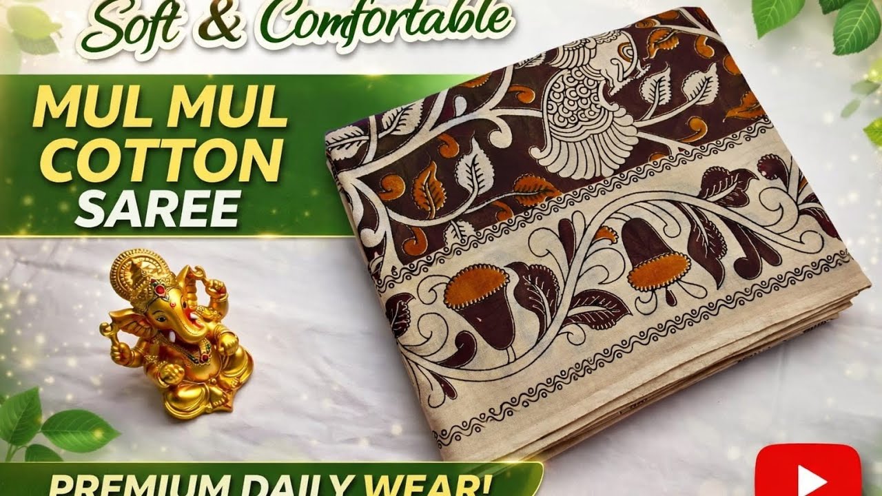 MulMul cotton with Kalamkari Design saree collection Price 699 9884535596 #saree#sareelove #trending