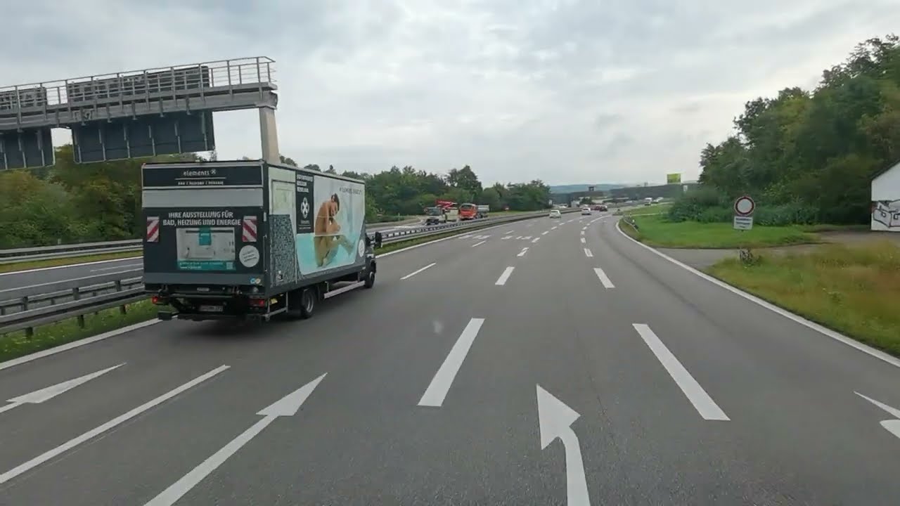 Mercedes Actros 1853 - Fahrt Waldshut nach Heilbronn - AS Göppingen A8 bis Esslingen B313