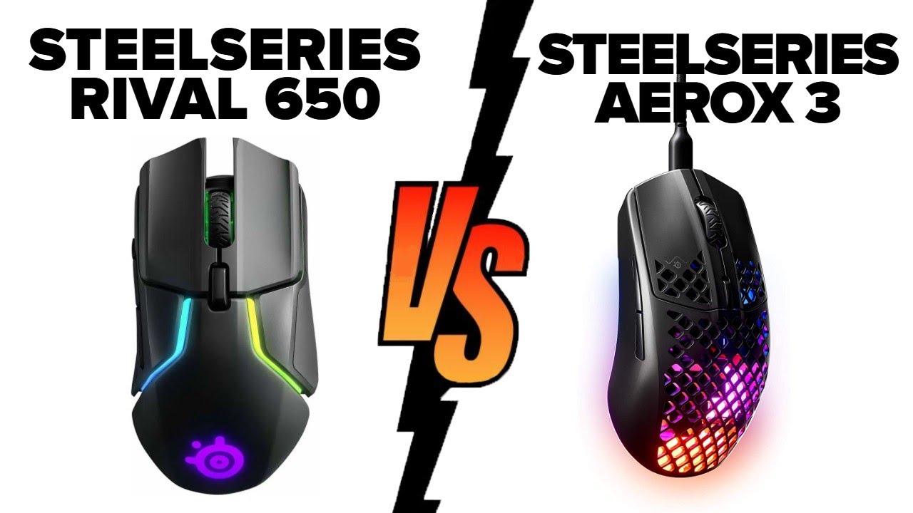 SteelSeries Rival 650 vs SteelSeries Aerox 3 Wireless - Which Mouse is Better ?