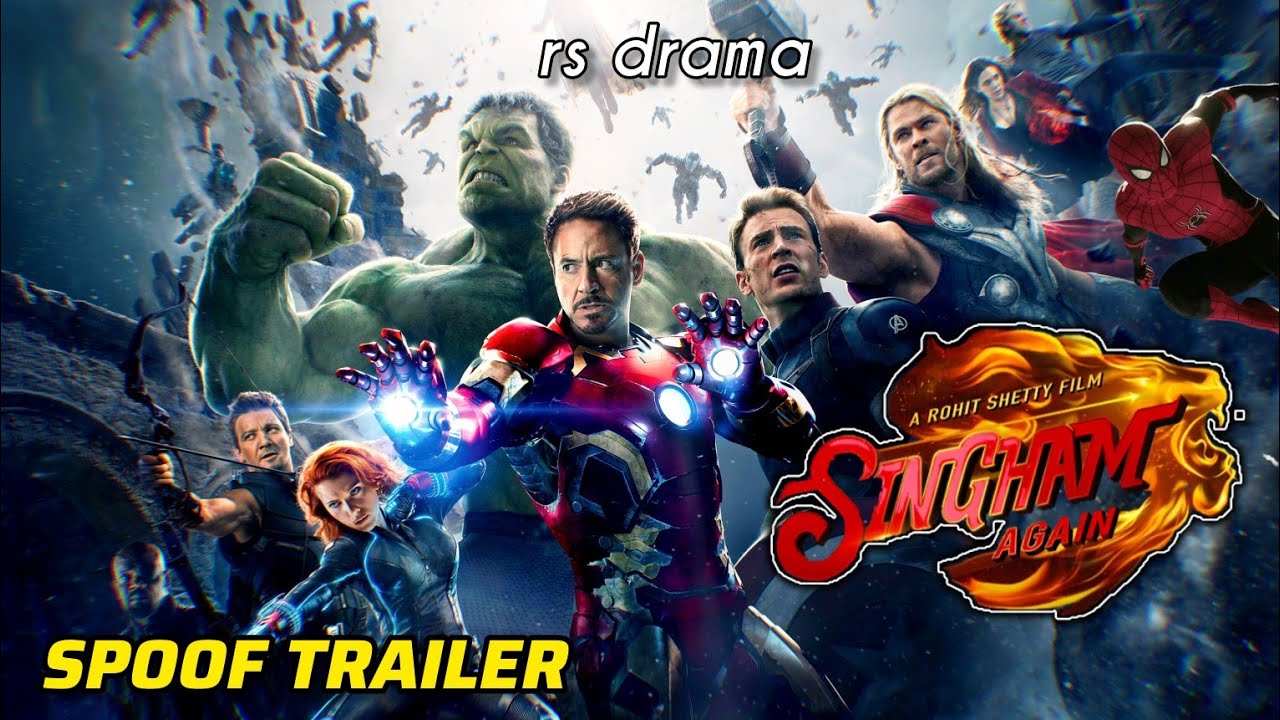 Singham Again | Official Trailer | Ironman | Avengers | Ajay Devgn | Spoof | rs drama