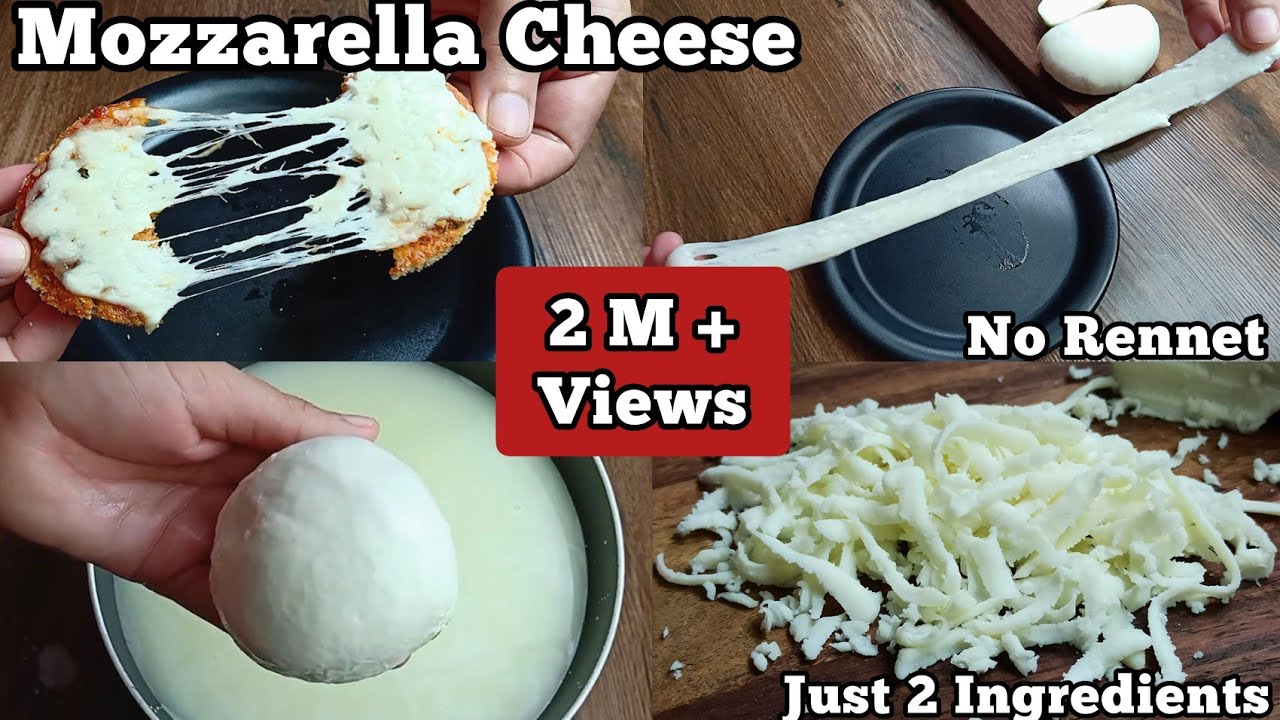 How to Make Mozzarella Cheese ~Just 2 Ingredients Recipe/Homemade Pizza Cheese
