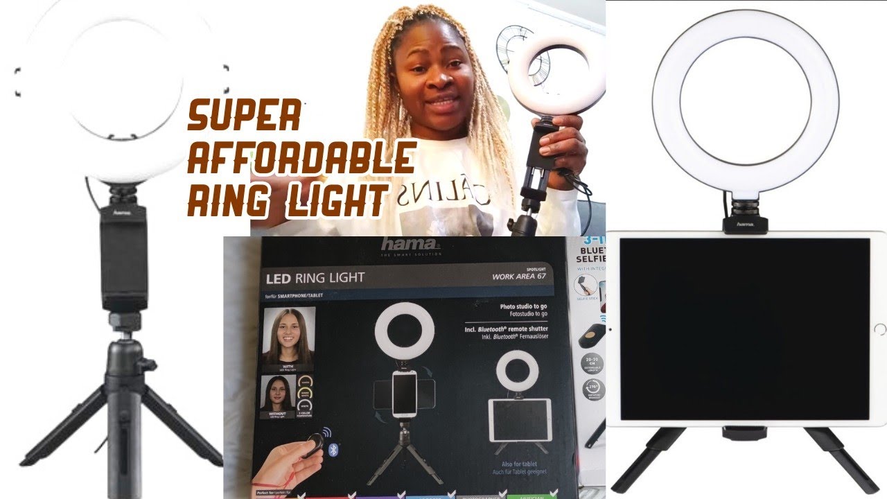 Let's UNBOX & REVIEW this super AFFORDABLE Smartphone & Tablet RINGLIGHT from ACTION~HAMA RING LIGHT