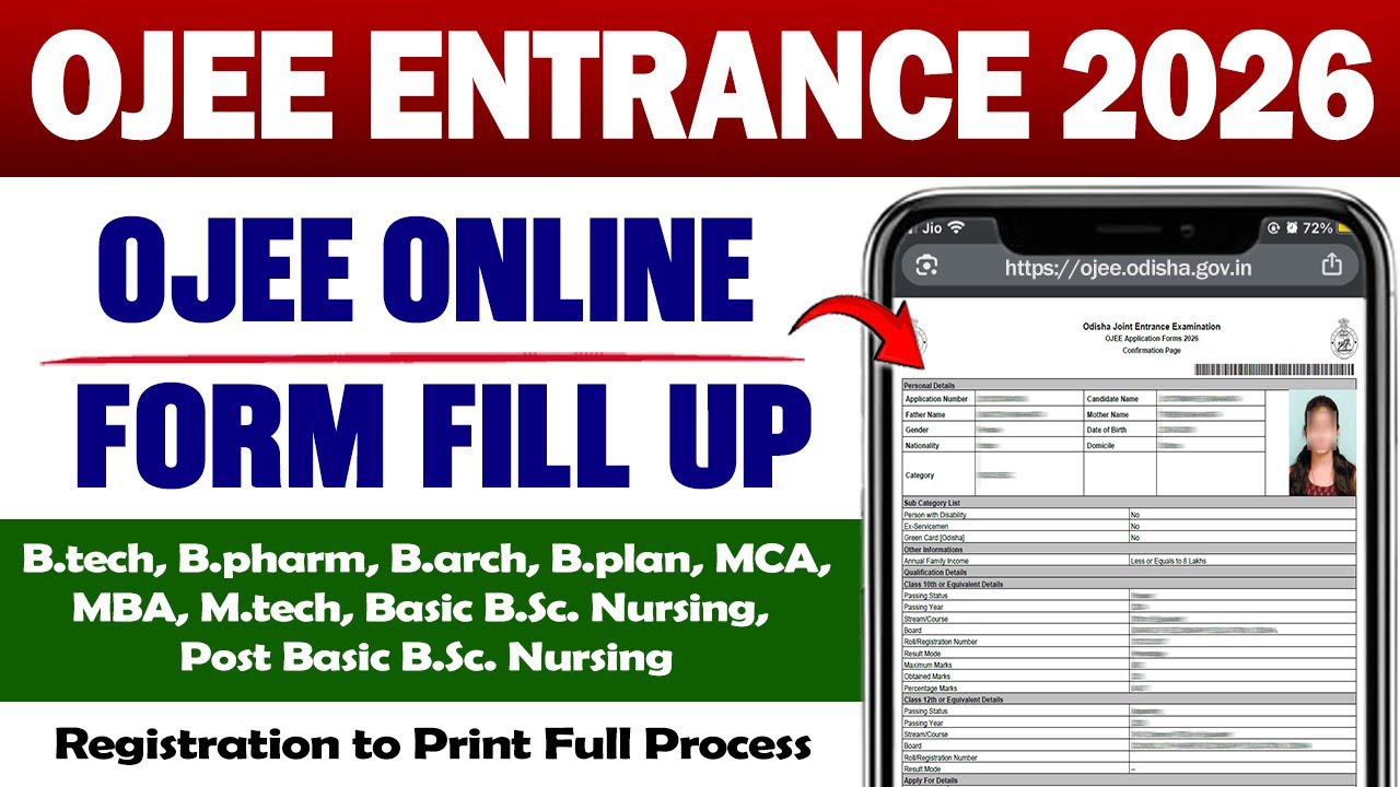 ojee apply online 2026 // how to apply ojee 2026 // ojee form fill up 2026