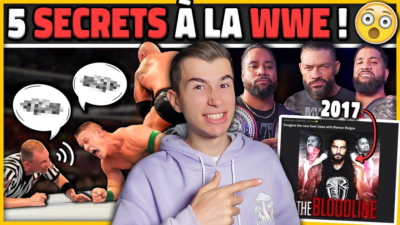 5 secrets &agrave; la WWE r&eacute;v&eacute;l&eacute;s !