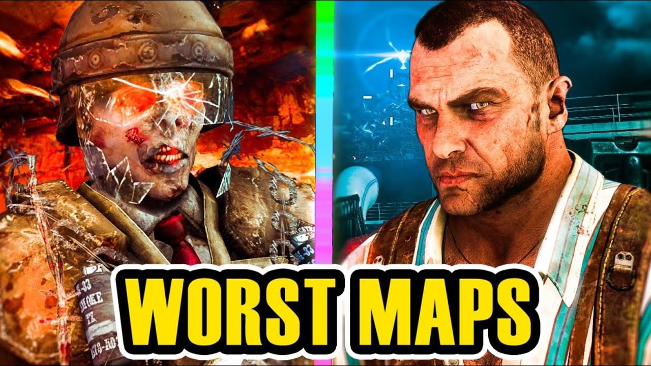 TOP 5 WORST COD ZOMBIE MAPS! (You will be Shocked)