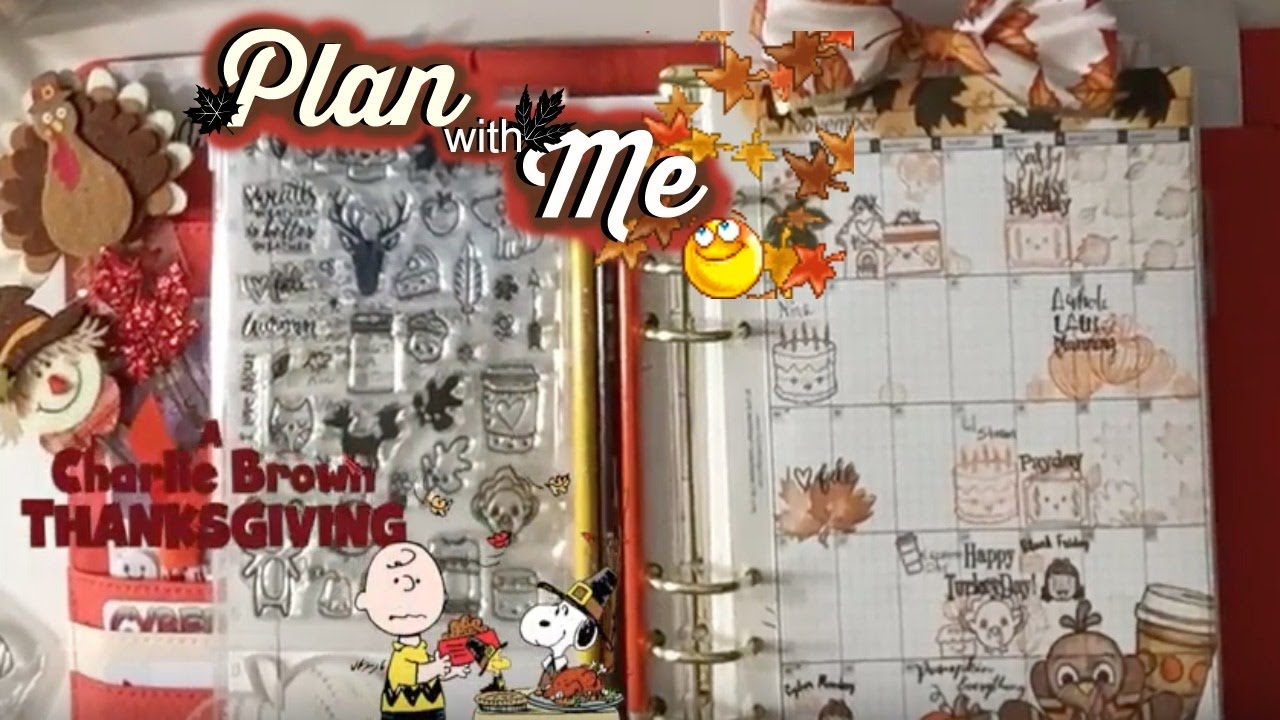 Plan with me - Thanksgiving Stamping Layout