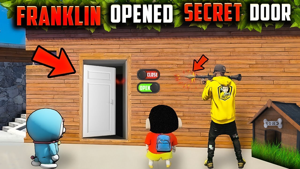 😍Shinchan & TriStar18 😂 Found Secret Door 😱 In Franklin's House In GTA 5