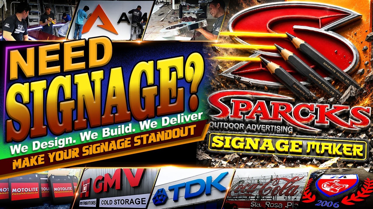 PAGAWAAN NG SIGNAGE SA STA. ROSA LAGUNA -Signage Maker Sparcks - Laguna SignageMaker