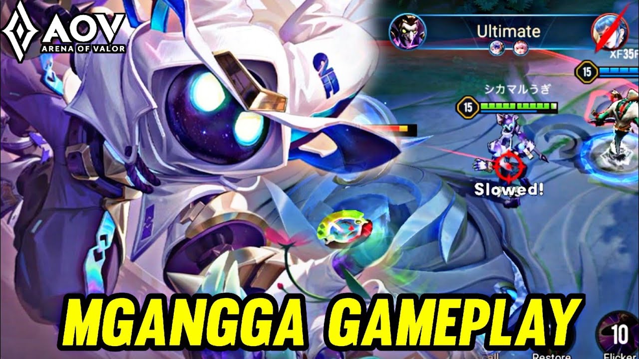 AOV : MGANGGA GAMEPLAY | IN DS LANE - ARENA OF VALOR LIÊNQUÂNMOBILE ROV