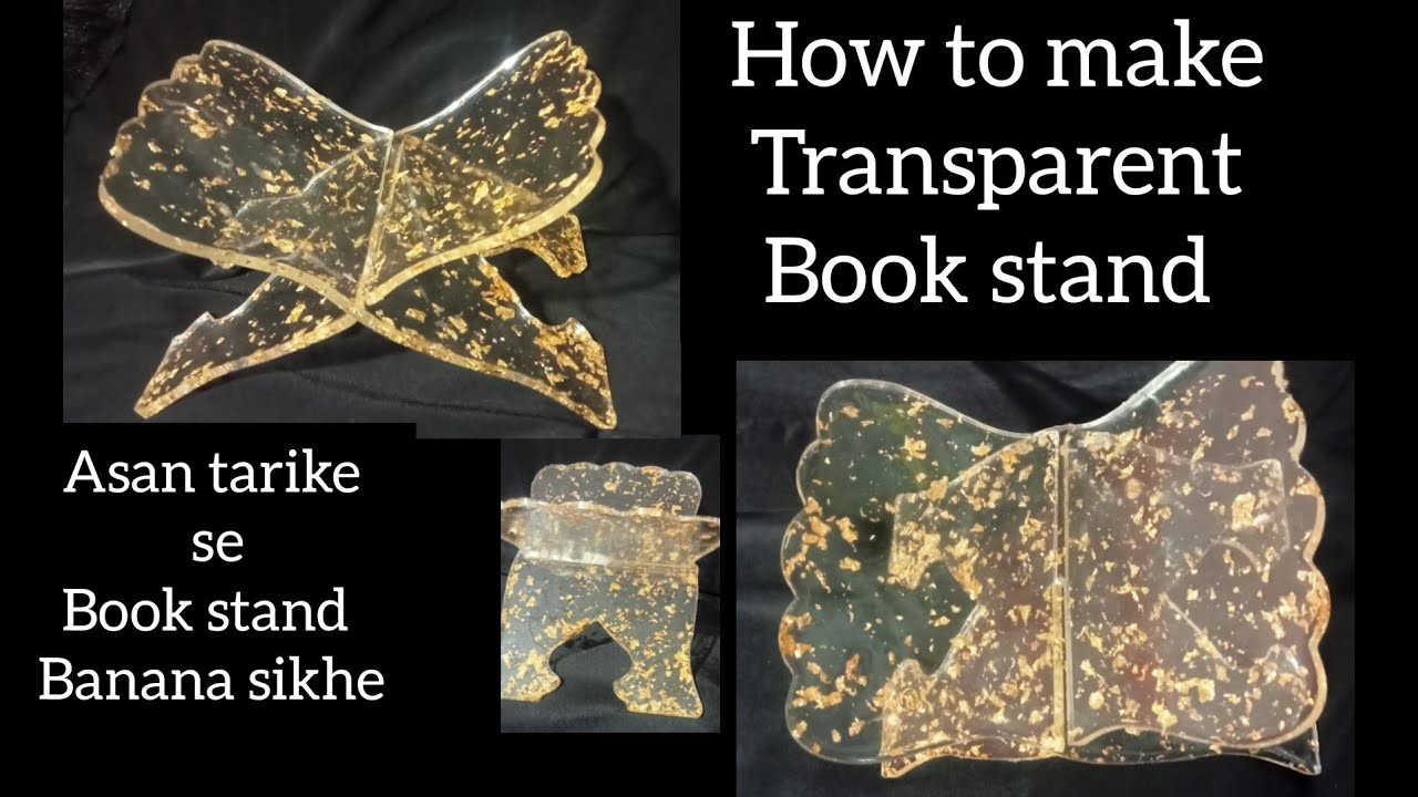 Book stand / Quran stand /transparent book stand easy art / wedding gift / birthday gift