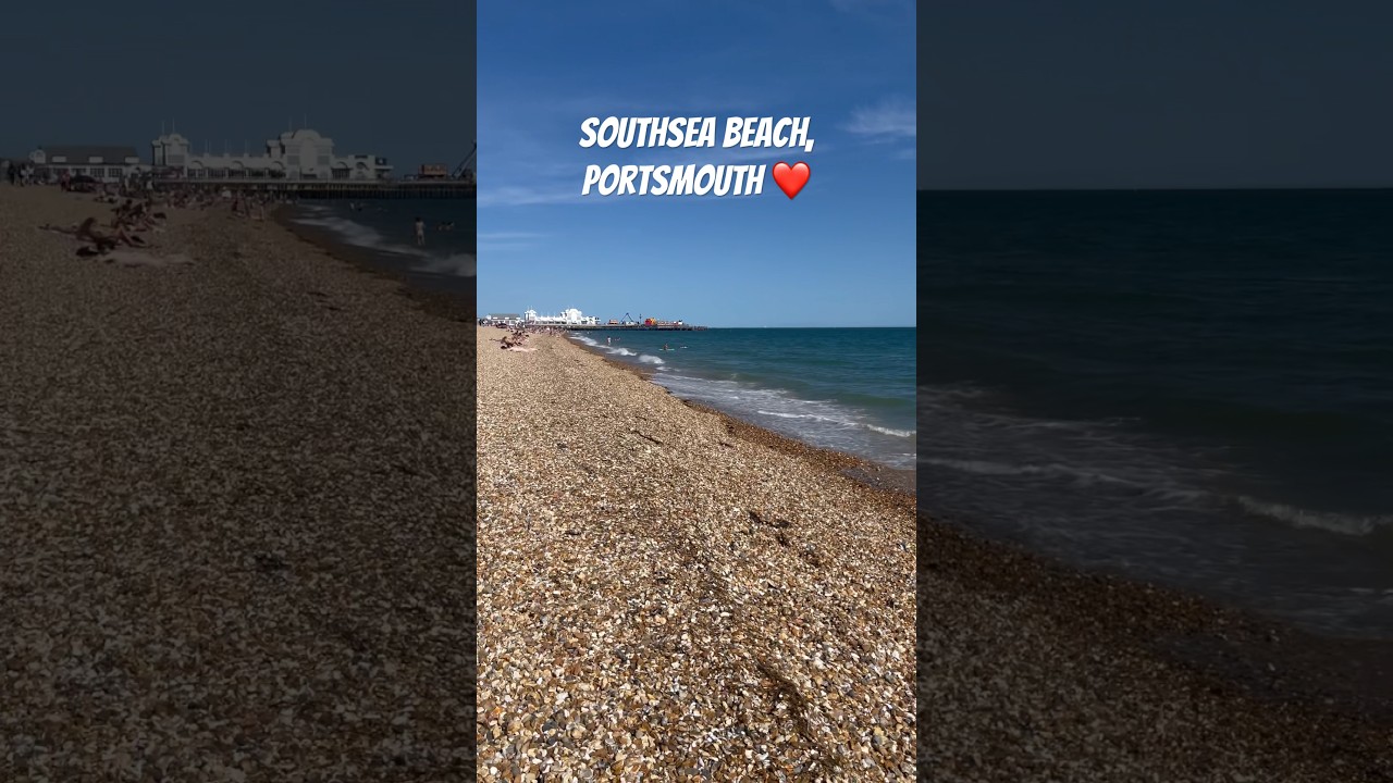 Southsea Beach  Portsmouth UK #sea #travel #europe #nature #sand  #pebbles #waves