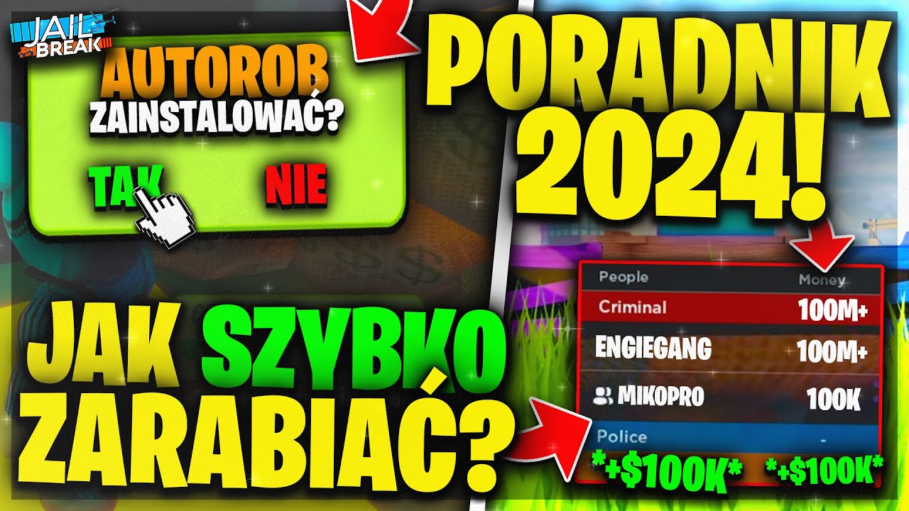 [2025]💰JAK ZARABIAĆ MILIONY W JAILBREAK!🤑jak zarabiać dużo kasy w (Roblox Jailbreak)