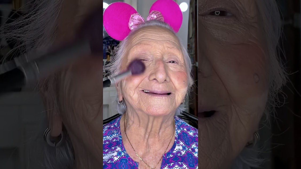 Transformaci&oacute;n para mi abuela!💗✨ - Virgi Beauty #makeup #viral #transformation