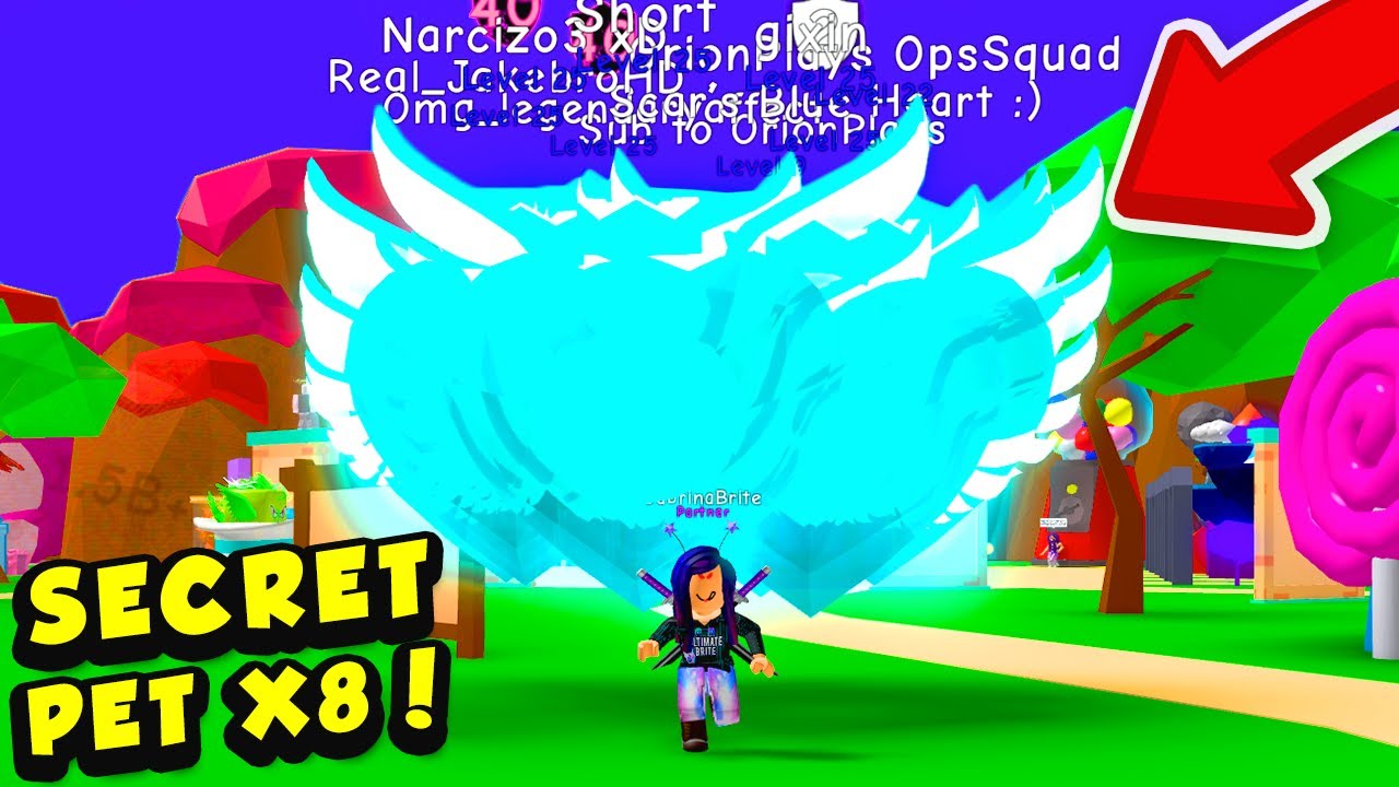 Getting a team of SECRET ETERNAL HEART PETS in Bubble Gum Simulator