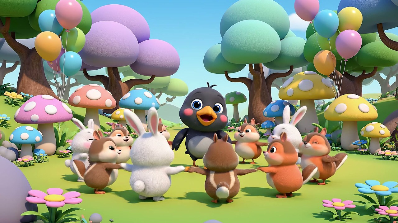 El Cuervo Tonto Dice Ca Ca Ca | Canciones de Animales y Sonidos para Niños