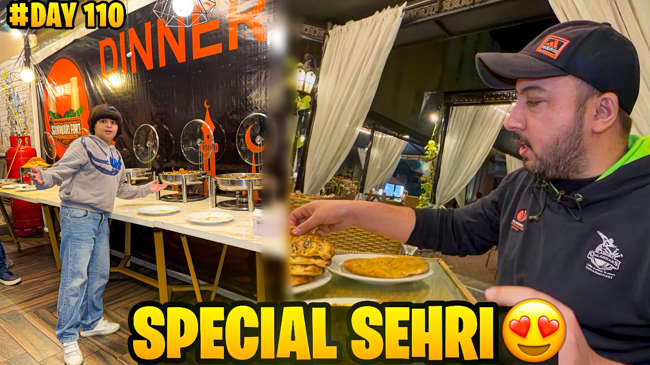 Special sehri with baba 😍 || mazay mazay k khaanay khaye 😋