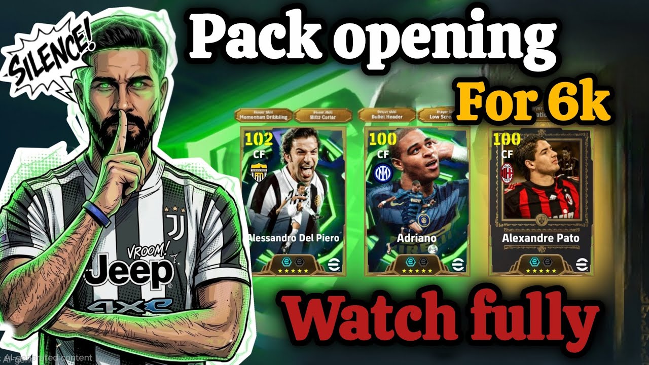  Del Piero and Adriano and Pato Pack Opening #efootball#konami #thamizhan #efootball25 