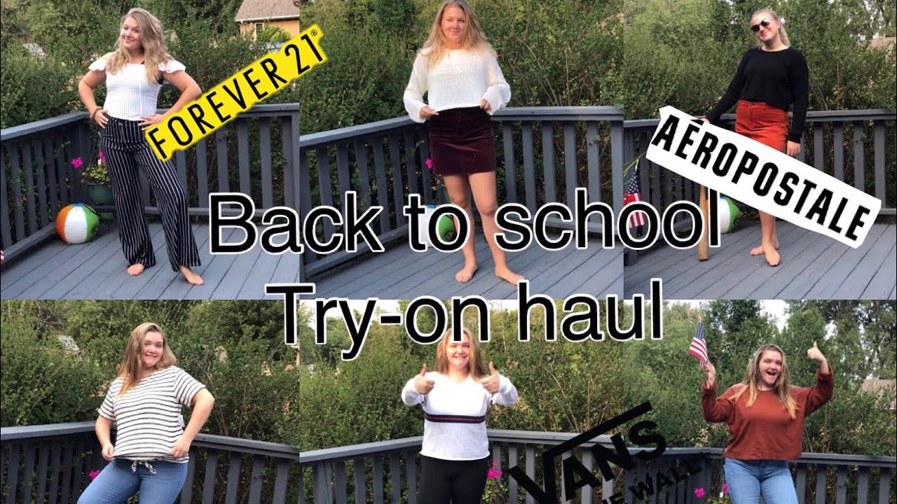 Back to school TRY ON CLOTHING HAUL 2018