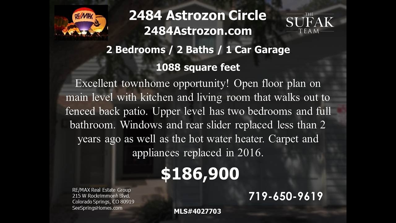 2484 Astrozon Circle, Colorado Springs, CO - FOR SALE by The Sufak Team