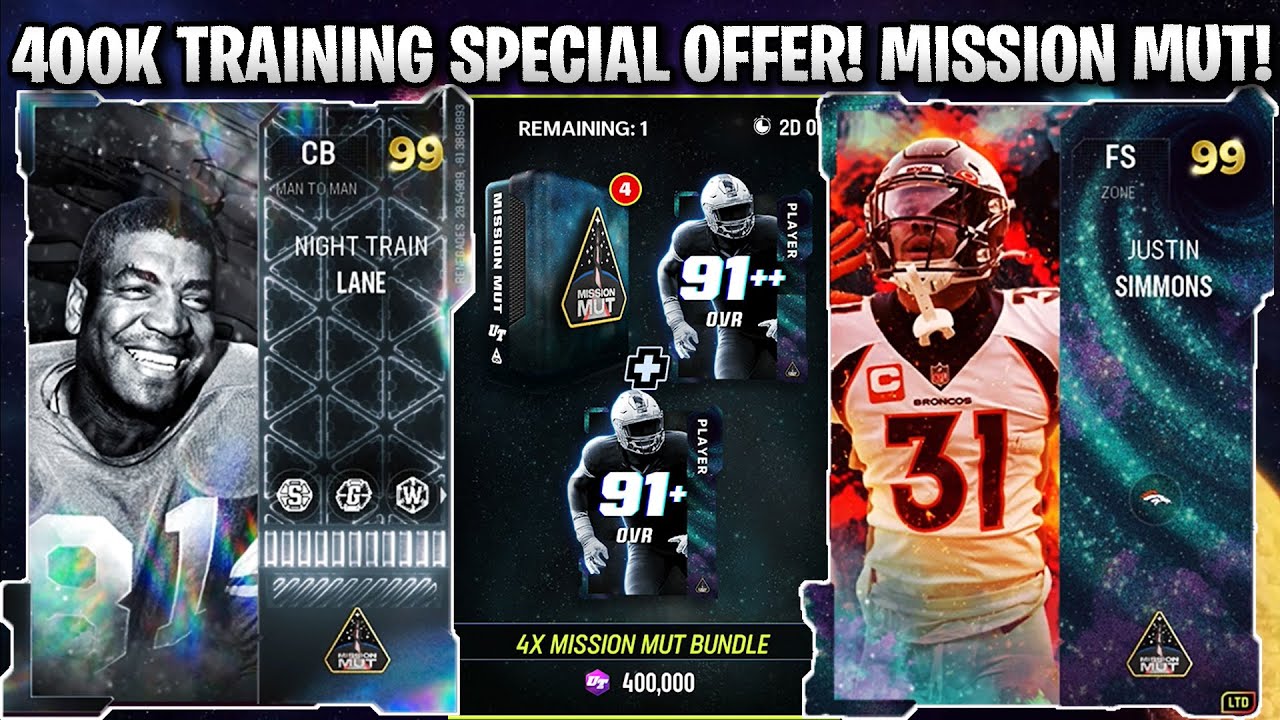 400K TRAINING SPECIAL OFFER! 99 NIGHT TRAIN, LTDS TUA AND SIMMONS! MISSION MUT PROMO! | MADDEN 23