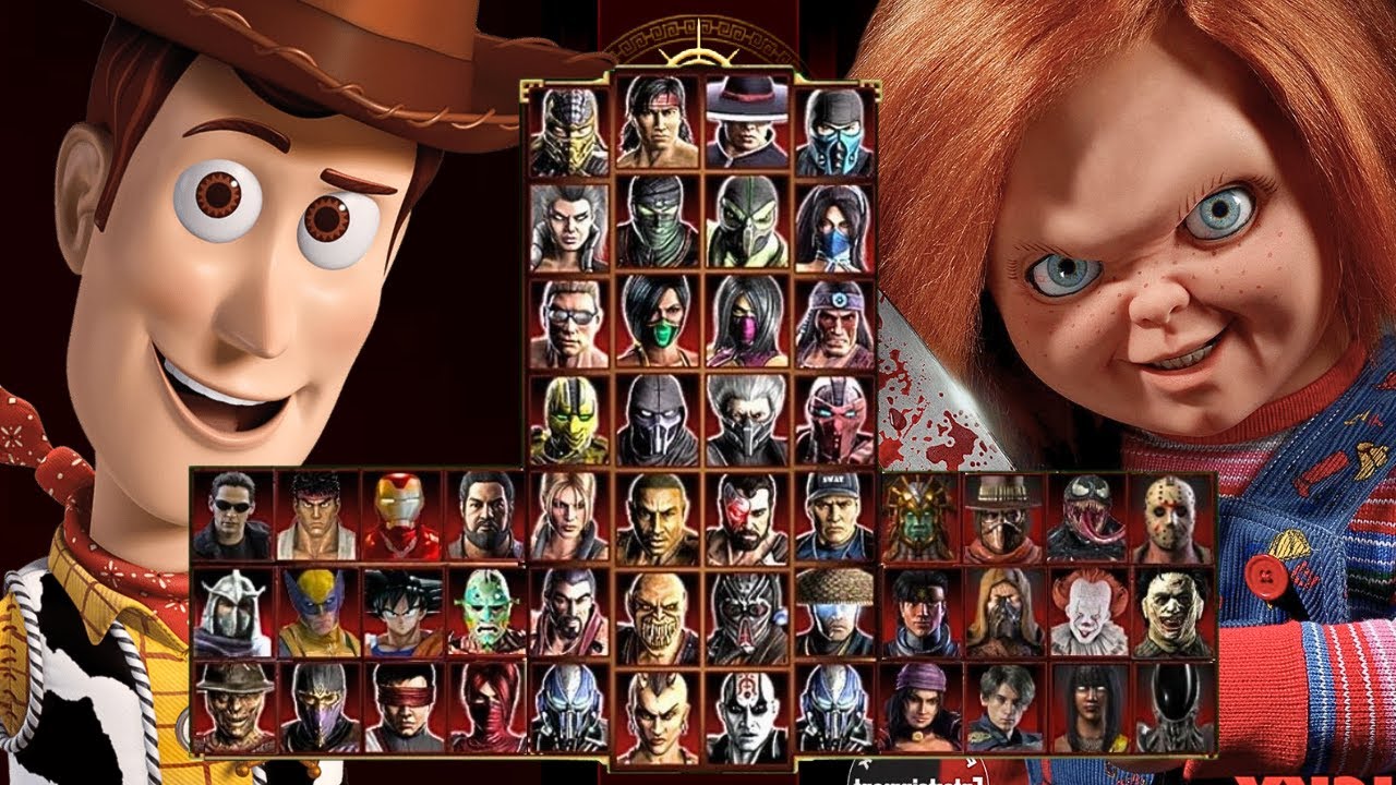 Mortal Kombat 9 - WOODY TOY STORY & CHUCKY - Expert Tag Ladder - Gameplay @(1080p) - 60ᶠᵖˢ ✔