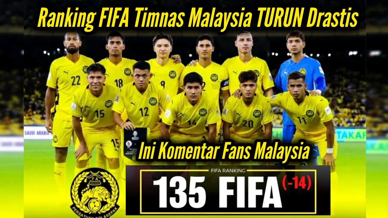 Malaysian Fans Comment on Malaysia's FIFA Ranking Dropping After AFC Sanctions