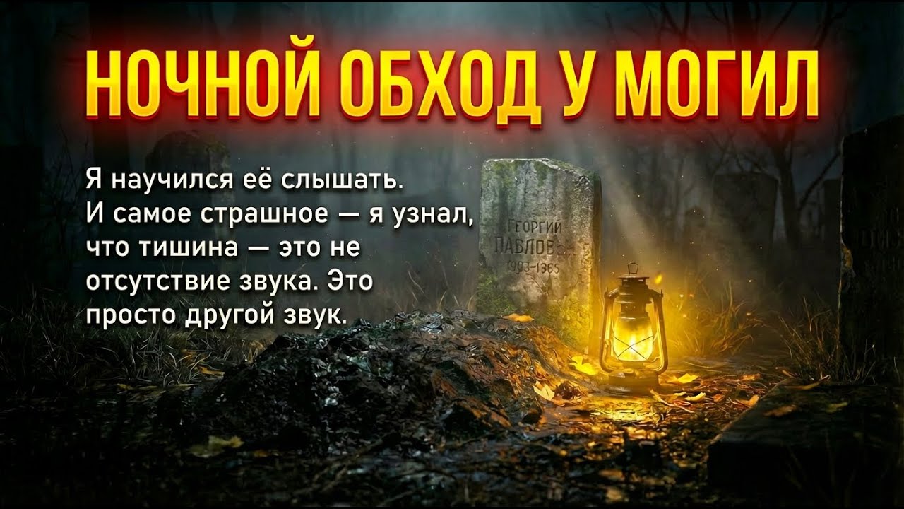 Ночной обход у могил. Страшная история.