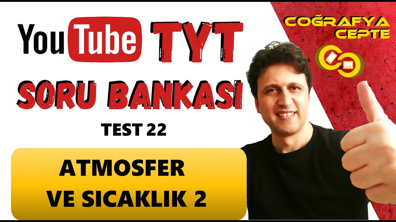 TYT COĞRAFYA SORU ÇÖZÜMÜ 22 - ATMOSFER VE SICAKLIK SORU ÇÖZÜMÜ 2 #tytcoğrafya #coğrafya