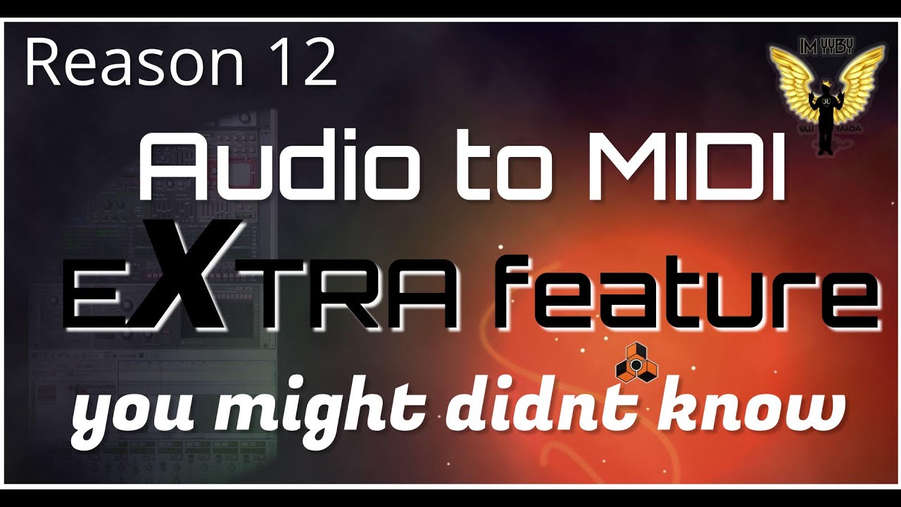 Reason Studio 12 Audio To Midi EXTRA Feature You might didn't Know