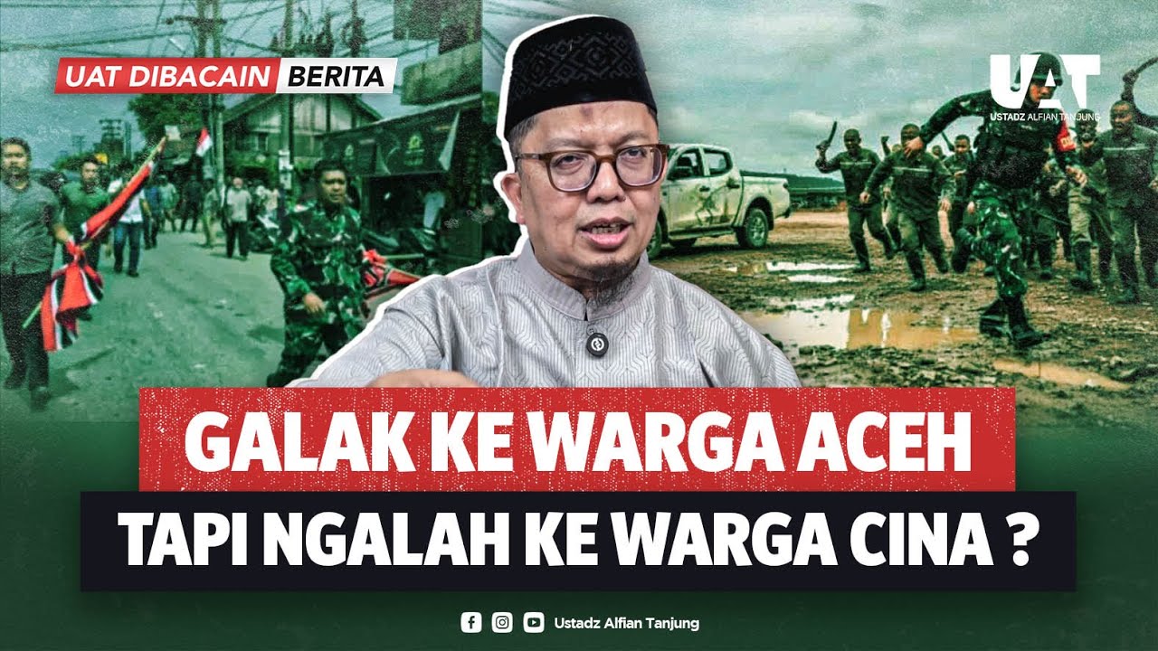PENGECUT MENGHADAPI TKA CINA BERSENJATA, TAPI GARANG PADA WARGA ACEH. JANGAN GUNAKAN CARA BELANDA!