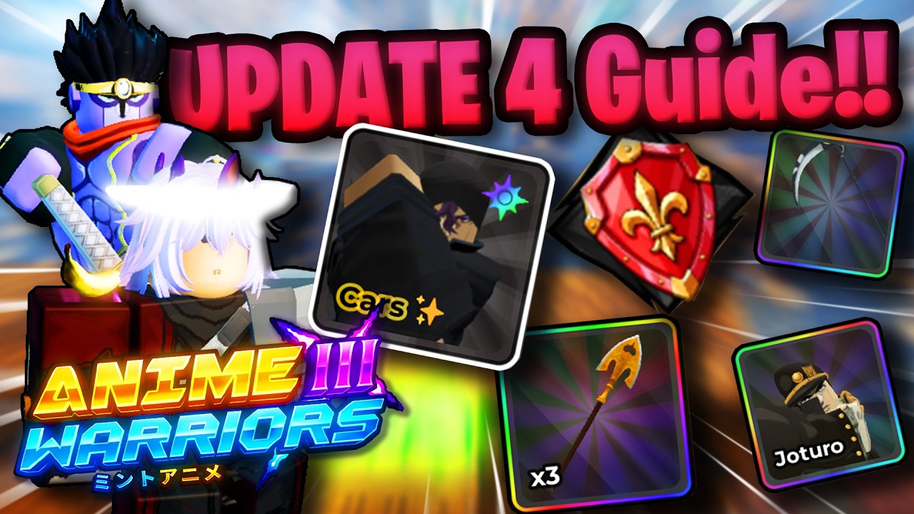 ULTIMATE Update 4 Guide!!! | Anime Warriors 3