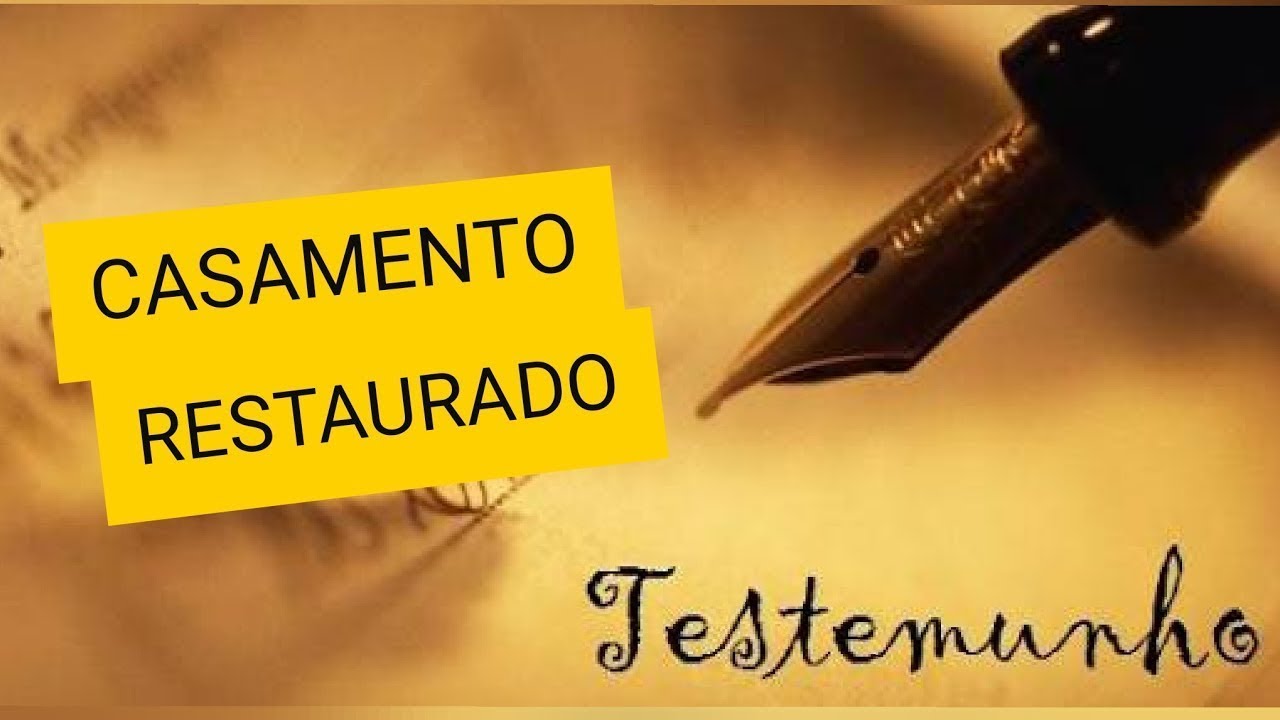 Testemunho de Restauração de Casamento por Bruno