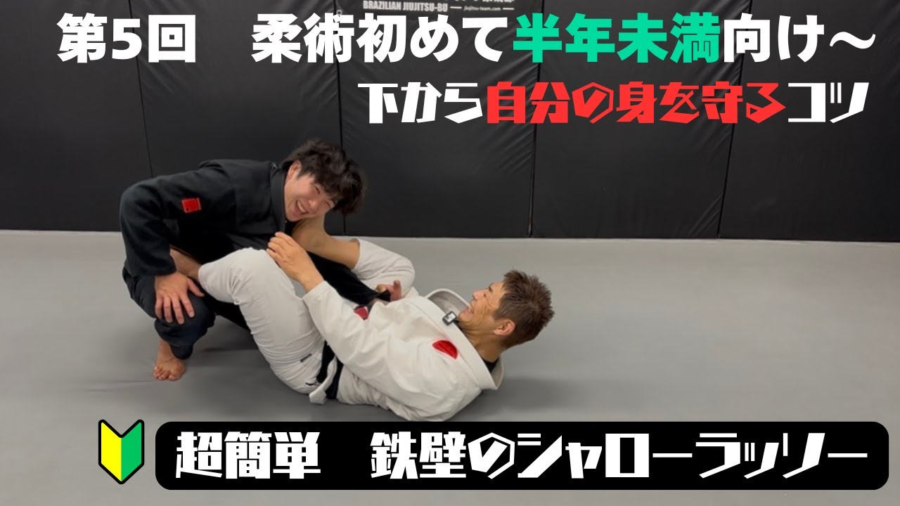 【柔術初心者向け】半年以内で覚える“下から守る”鉄壁ガード｜超簡単シャロ―ラッソーの基本解説｜上野御徒町ブラジリアン柔術部