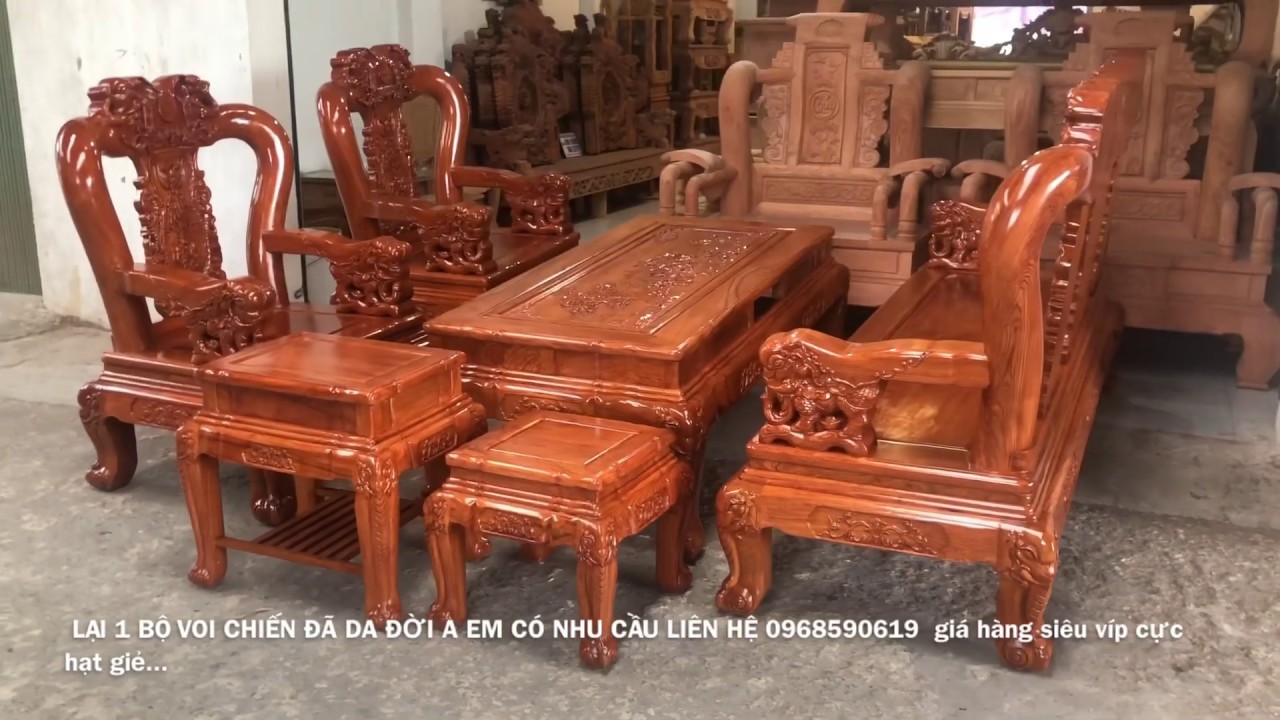 BỘ VOI CHIẾN GỖ HƯƠNG ĐÁ ĐỎ HÀNG SIÊU VÍP GIÁ 62tr - đồ gỗ hùng hoa - 0968590619