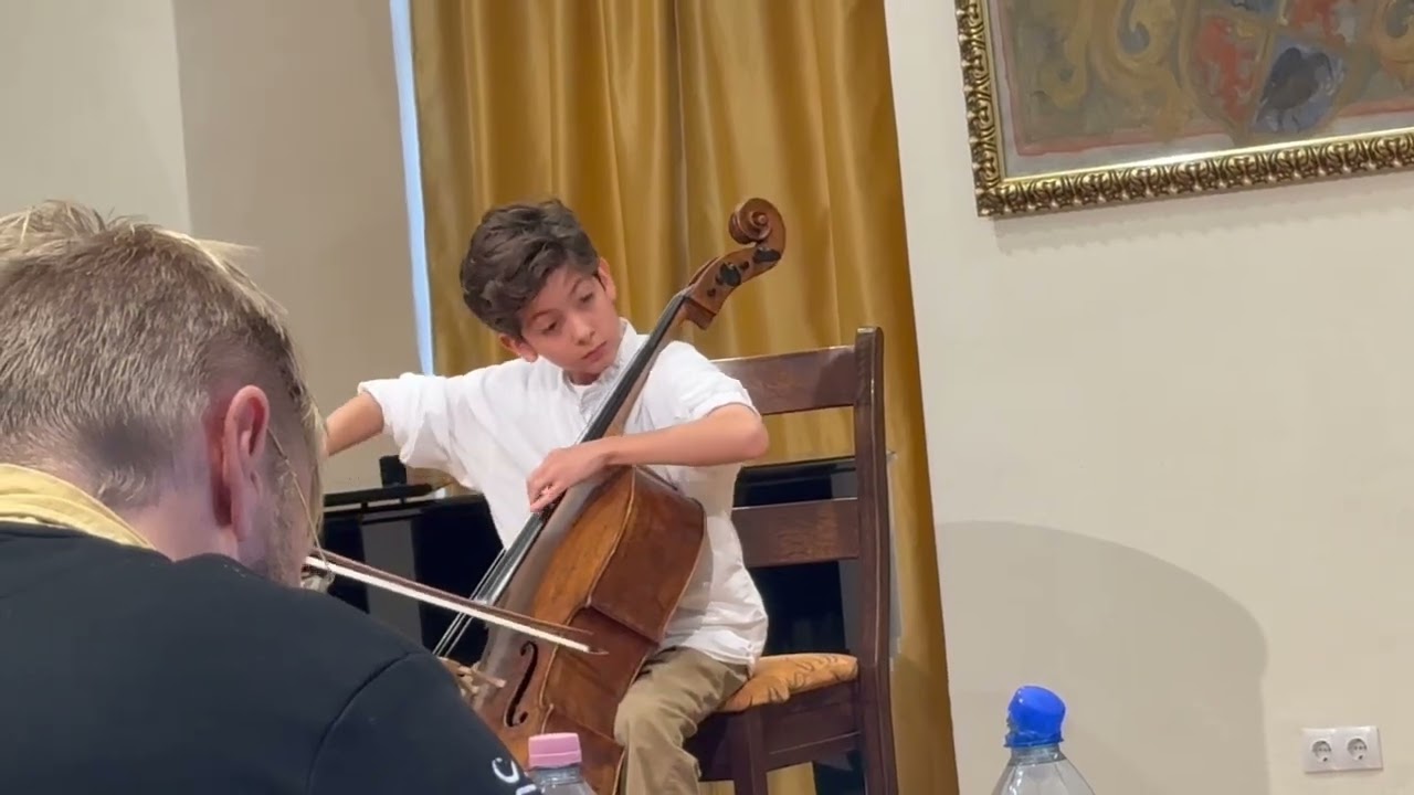 Eithan Mikhanovsky , Etude 10, op 76II , the David Popper Cello Competition 2025 , Hungary
