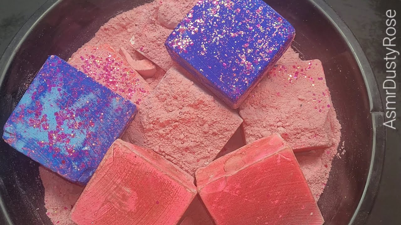 🩷 Pink n 💜 Purple Dip Dyed Crunchy Dusty Blocks