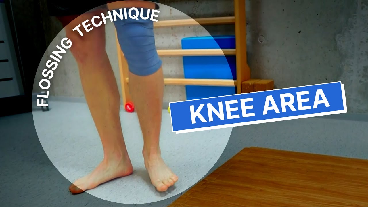 Muscle Flossing Application to the Knee Area COMPREFloss by Sanctband