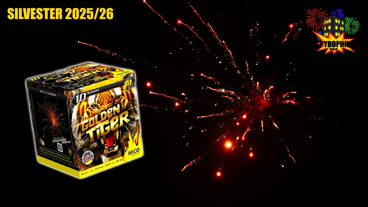 NICO Golden Tiger - LIDL - F2 - Silvester 2025/26 - Berlin - 4K