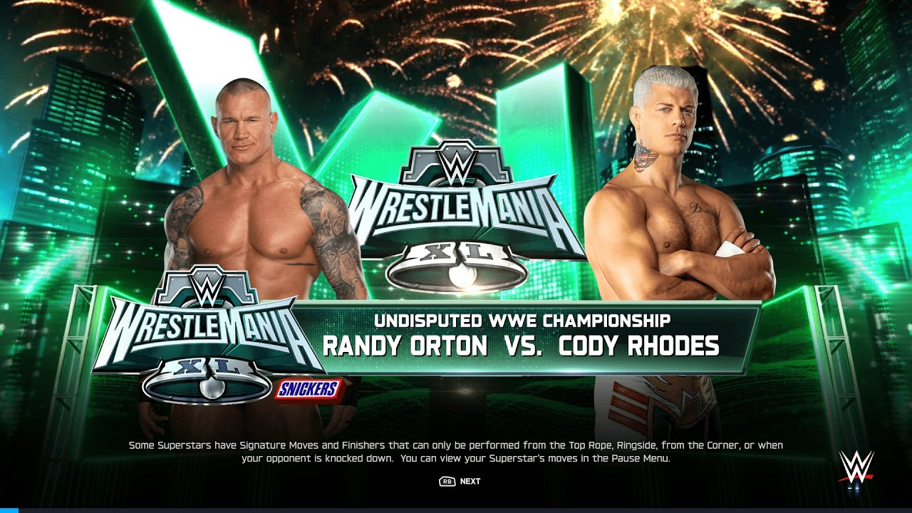 FULL MATCH RANDY ORTON VS CODY RHODES | WWE WRESTLEMANIA | WWE UNDISPUTED CHAMPIONSHIP