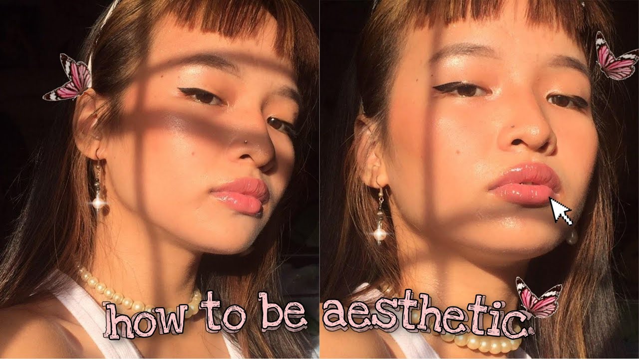 AESTHETIC MAKEUP LOOK + CUTTING MY BABY BANGS ++ TIPS
