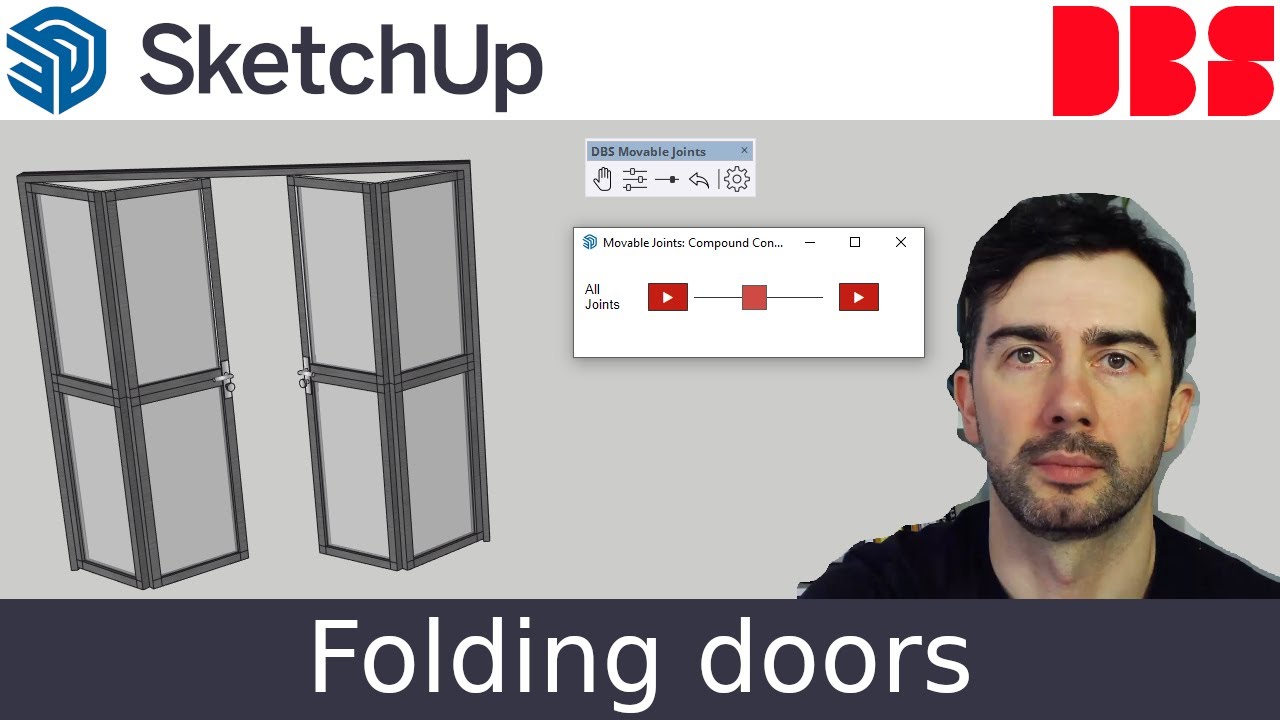 Animate folding doors in SketchUp