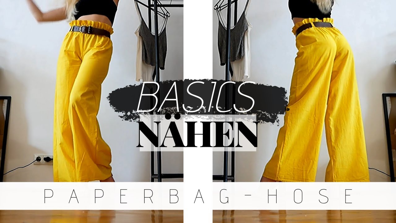 Paperbag Hose selber machen | simple Kleiderschrank-BASICS nähen OHNE Schnittmuster