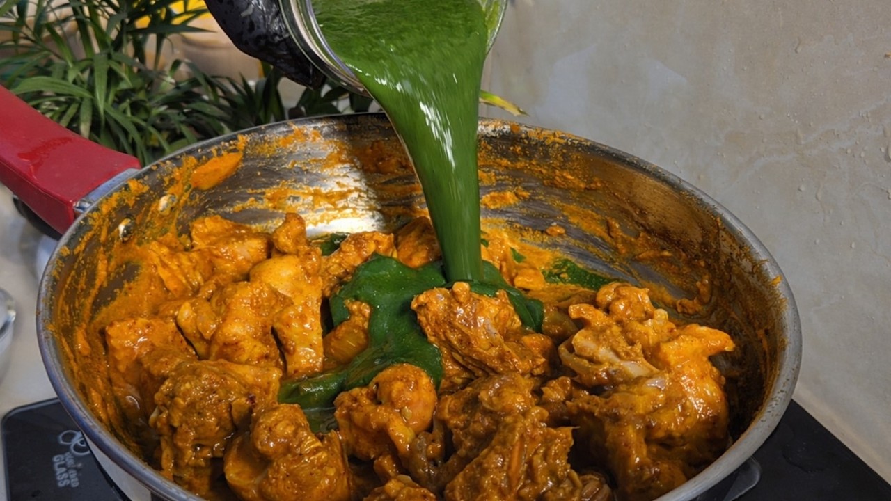 Palak Chicken Chops | Spinach Chicken Recipe | Super Tasty & Easy Chicken Dish