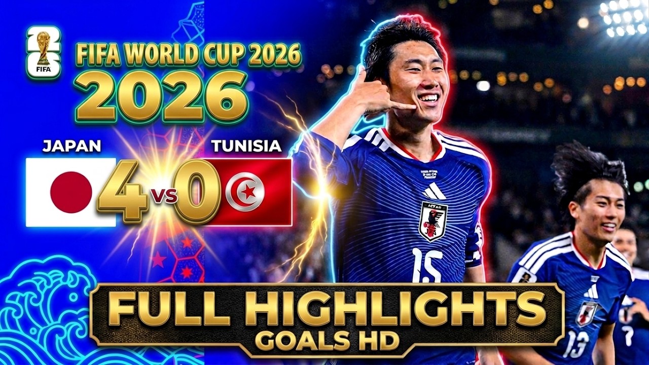 Japan Vs Tunisia FIFA World Cup 2026 Match Full Highlights